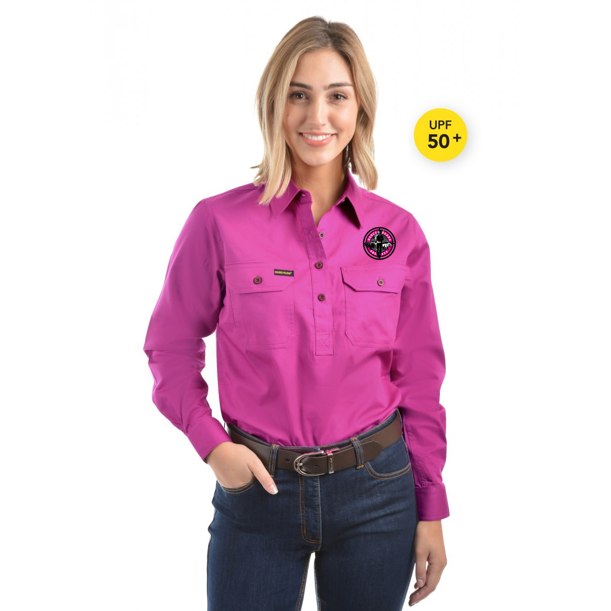 BB4x4 Thomas Cook Hard Slog Long Sleeve Shirts - Fuschia