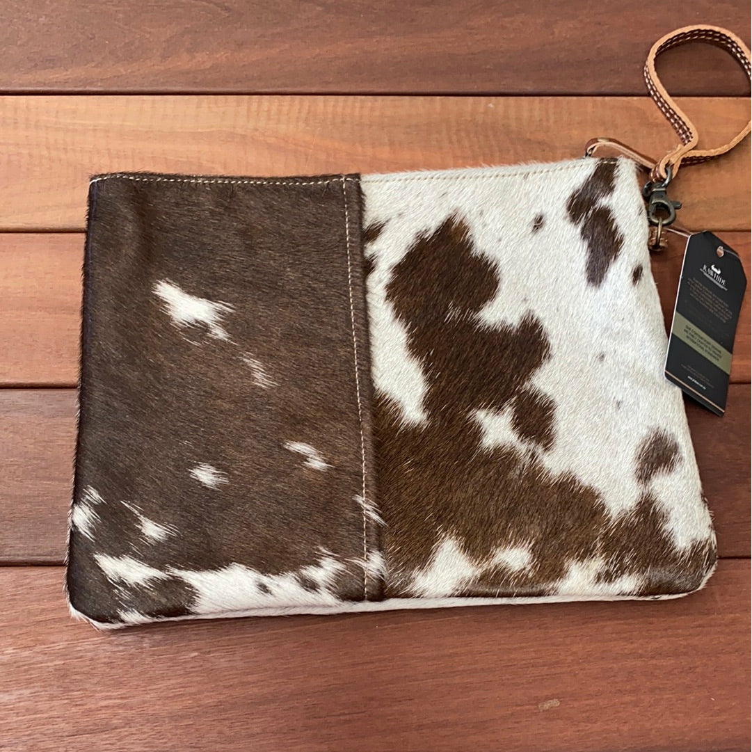 Cowhide clutch best sale